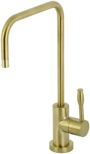 Kingston Brass KS6197NKL Nustudio Modern Single-Handle Cold Water Filtration Faucet, Brushed Brass