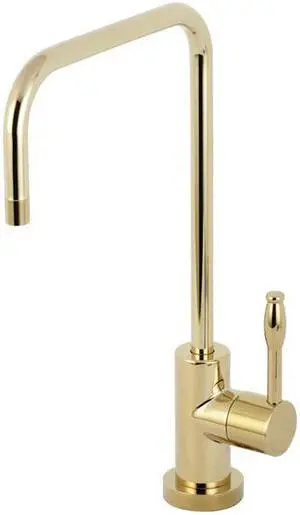 Kingston Brass KS6192NKL Nustudio Single-Handle Cold Water Filtration Faucet, Polished Brass