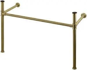 Fauceture VPB14887 Imperial Stainless Steel Console Legs, Brushed Brass