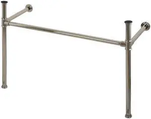 Fauceture VPB14886 Imperial Stainless Steel Console Legs, Polished Nickel