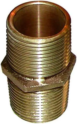 GROCO Bronze Pipe Nipple - 1/2" NPT