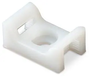 Ancor Cable Tie Mount - Natural - #8 Screw - 100 Pieces Per Bag