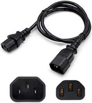 AddOn 1.8m (6ft) C13 to C14 14AWG 100-250V Power Extension Cable