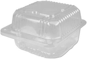 Durable Packaging Container,5x5,Hinged,Clr PXT505