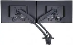 MXV DESK DUAL MONITOR ARM, MATTE BLACK