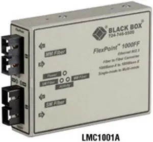 Black Box Network Services LMC1001A FlexPoint 1000 Mbps Fiber-to-Fiber Mode Converter