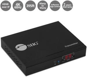 SIIG CE-H25C11-S1 HDMI 2.0 4K60Hz Over IP Extender & Matrix with IR Receiver