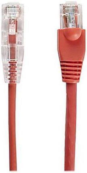 Black Box C6PC28-RD-02 2 ft. Slim Net CAT6 Patch UTP Network Cable, Red