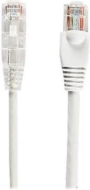 Black Box C6PC28-WH-07 7 ft. Slim Net CAT6 Patch UTP Network Cable, White