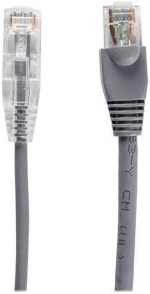 BLACK BOX C6APC28-GY-07 CAT6A 500-MHZ SNAGLESS 28AWG STRANDED ETHERNET PATCH CABLE - UNSHIELDED (UTP), C