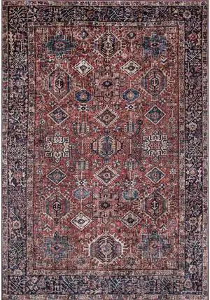 Momeni KARACKAR-2RST6090 6 x 9 ft. Karachi-2 Rectangle Area Rug - Rust