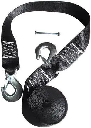 Rod Saver Winch Strap Replacement w/Safety Strap - 20'