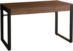 Lorell LLR97617 47 x 23.5 x 30 in. SOHO Center Drawer Modern Desk, Walnut