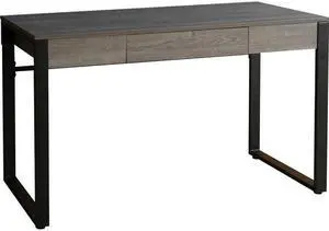Lorell LLR97618 47 x 23.5 x 30 in. SOHO Center Drawer Modern Desk, Charcoal