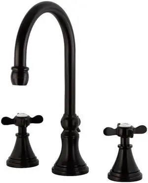 Kingston Brass KS2985BEX Essex Widespread Bathroom Faucet with Brass Pop-Up, Oil Rubbed Bronze