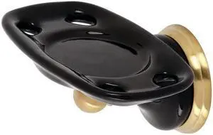 Kingston Brass BA9115BB Water Onyx Soap Dish Holder, Brushed Brass