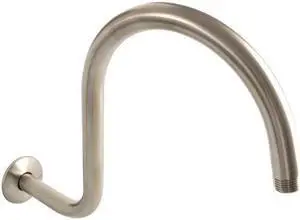 Kingston Brass K114C8 14 in. Restoration Shower Arm & Flange, Brushed Nickel