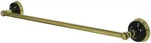 Kingston Brass BA9111PB 24 in. Water Onyx Towel Bar, Polished Brass