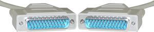 Offex Serial Cable, DB25 Male, RS-232, 1:1, 6 foot