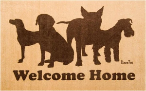 Floortex Home / Office Decor Pad / Carpet Doortex Welcome Dog Design Door Mat - 24" x 39" Floortex Home / Office Decor Pad / Carpet Doortex Welcome Dog Design Door Mat - 24" x 39"