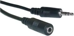 Cable Wholesale 3.5mm Stereo Extension Cable, 3.5mm Male to 3.5mm Female - 50 foot