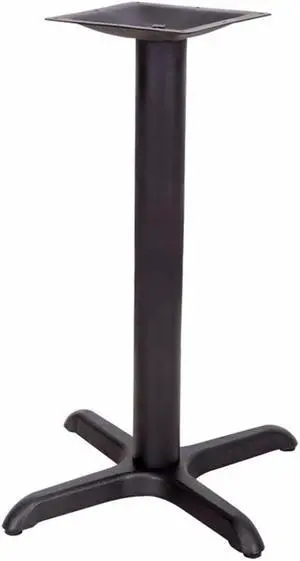 22'' x 22'' Restaurant Table X-Base with 3'' Dia. Table Height Column