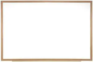 GHENT M2W-23-1 24"x36" Plastic Whiteboard, Gloss
