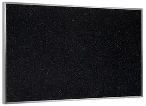 24.0" x 36.0" Aluminum Frame Recycled Rubber Bulletin Board - Confetti