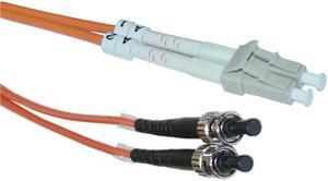 Cable Wholesale LC / ST Multimode Duplex Fiber Optic Cable 62.5/125 - 15 Meter (49.2ft)