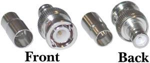 Cable Wholesale RG6 BNC Male Crimp-On Connector - 2 piece set
