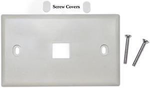 Cable Wholesale Wall Plate 1 Hole for keystone Jack Beige