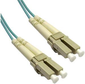 Cable Wholesale LC / LC Multimode Duplex Fiber Optic Cable 10-Gigabit Aqua 50/125 - 2 Meter (6.6ft)