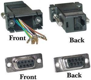 Cable Wholesale DB9 Female / RJ45 Modular Adapter - Black