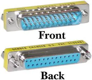 Cable Wholesale DB25 Male / DB25 Female, Serial Mini Gender Changer