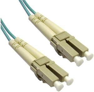 Cable Wholesale LC / LC Multimode Duplex Fiber Optic Cable 10-Gigabit Aqua 50/125 - 5 Meter (16.5ft)