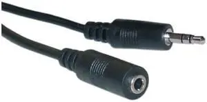 Cable Wholesale 3.5mm Stereo Extension Cable, 3.5mm Male to 3.5mm Female, 12 foot