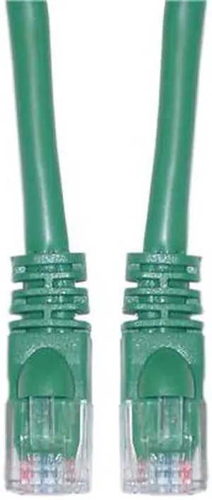 CableWholesale Cat6 Ethernet Patch Cable Snagless Molded Boot 10 foot - Green