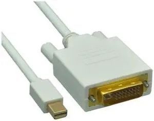 Mini DisplayPort to DVI Video Cable, Mini DisplayPort Male to DVI Male, 3 foot