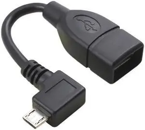 Cable Wholesale USB OTG Adapter, OTG USB Micro B Male to USB Type A Female, USB On The Go