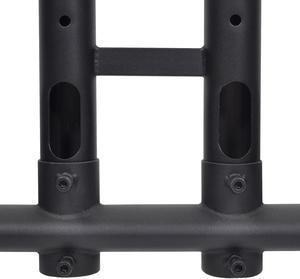 Luxor Adjustable Height Rolling TV Stand