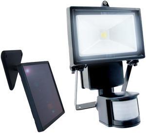 180° Black Outdoor Solar Motion Sensing Security Light with Advance LED Technology