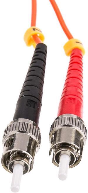 LC / ST, Multimode, Duplex Fiber Optic Cable, 50/125, 5 Meter