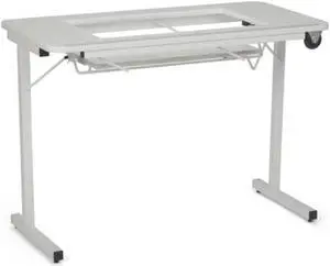 Arrow Gidget II Home Indoor Adjustable Sewing Machine Sturdy Craft Table White