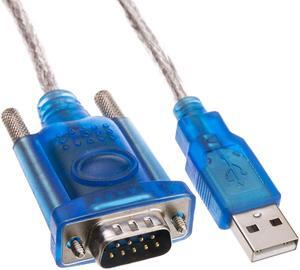Offex USB to Serial Adapter Cable with DB9 Female to DB25 Male Adapter, USB Type A Male to DB9/DB25 Male, 6 foot
