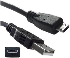 Cable Wholesale USB Type A Male / Micro B Male Cable 2.0 Version Black 6 ft