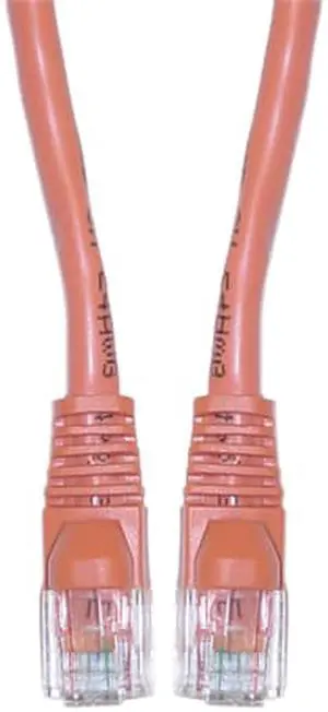 Cable Wholesale CAT6 UTP Crossover w/ Molded Boot Orange 50 foot
