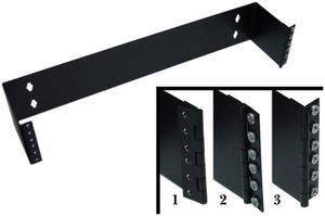 Cable Wholesale 2 Unit Patch Panel Hinged Wall Bracket 3.5" (H) x 19" (W) x 4" (D) 2mm thickness