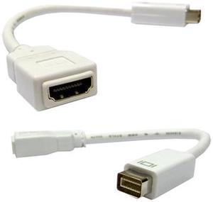 Cable Wholesale Mini-DVI Male to HDMI Female Adapter Cable