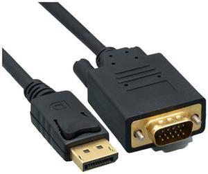 DisplayPort to VGA Video cable, DisplayPort Male to VGA Male, 15 foot