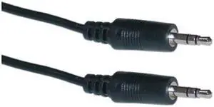 Cable Wholesale 3.5mm Stereo Cable, 3.5mm Male, 12 foot